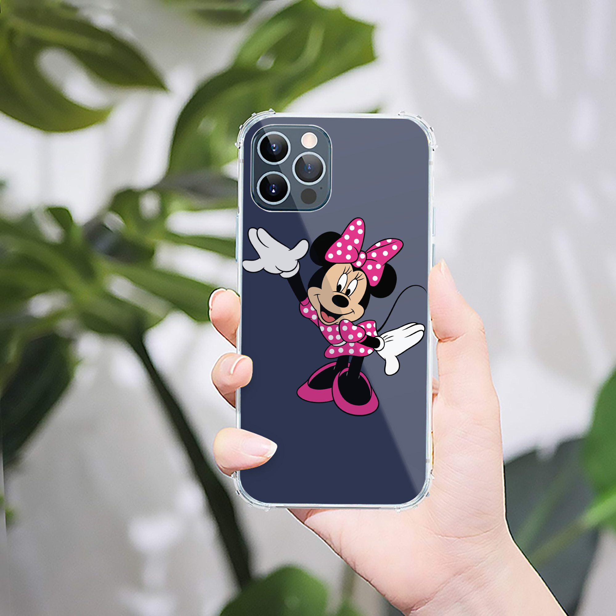 （画像用） ミッキーマウス Mickey Mouse 【iPhone 12シリーズ対応】透明スマホケース（クリアソフトケース）